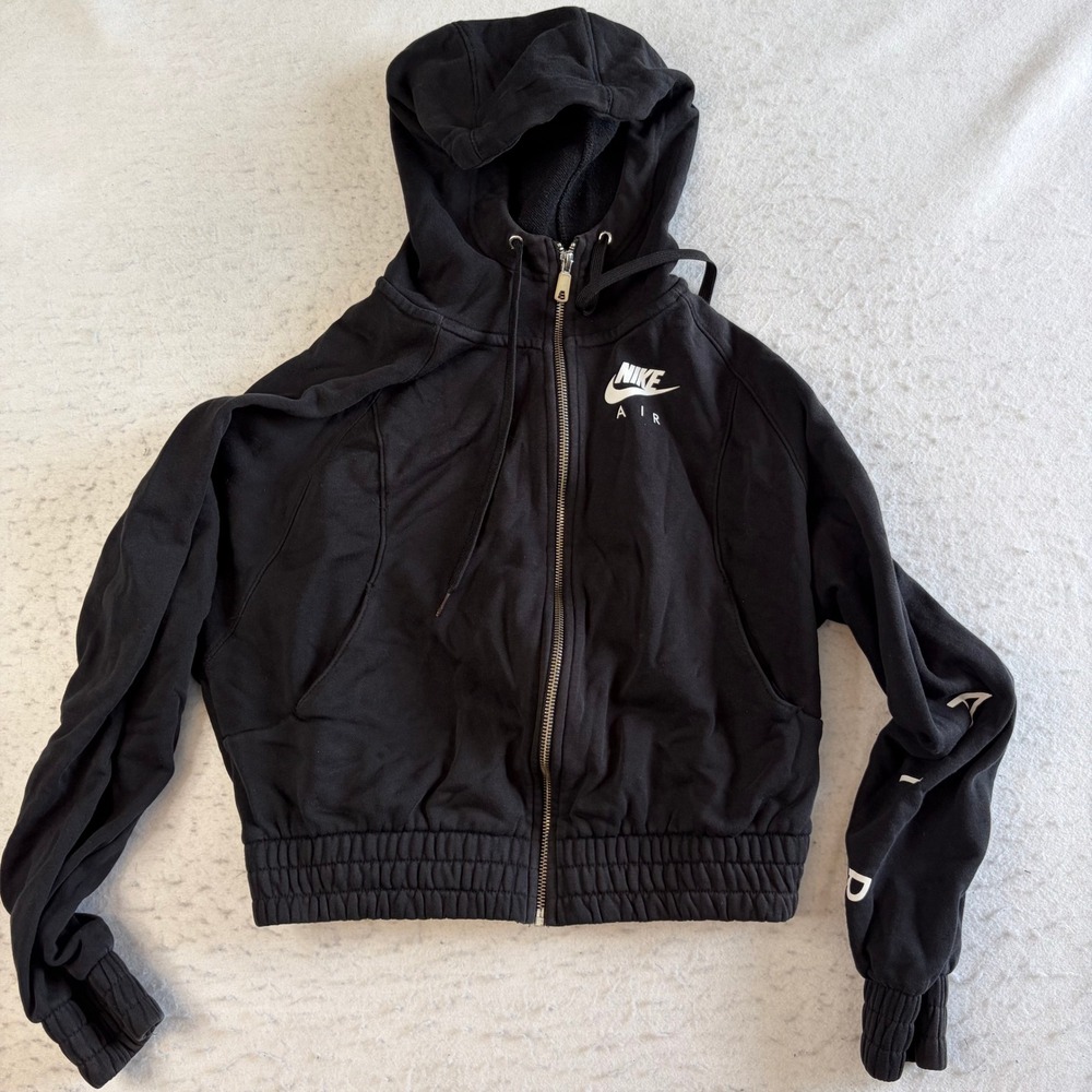 Nike Black Zip-Up Hoodie Sweatshirt